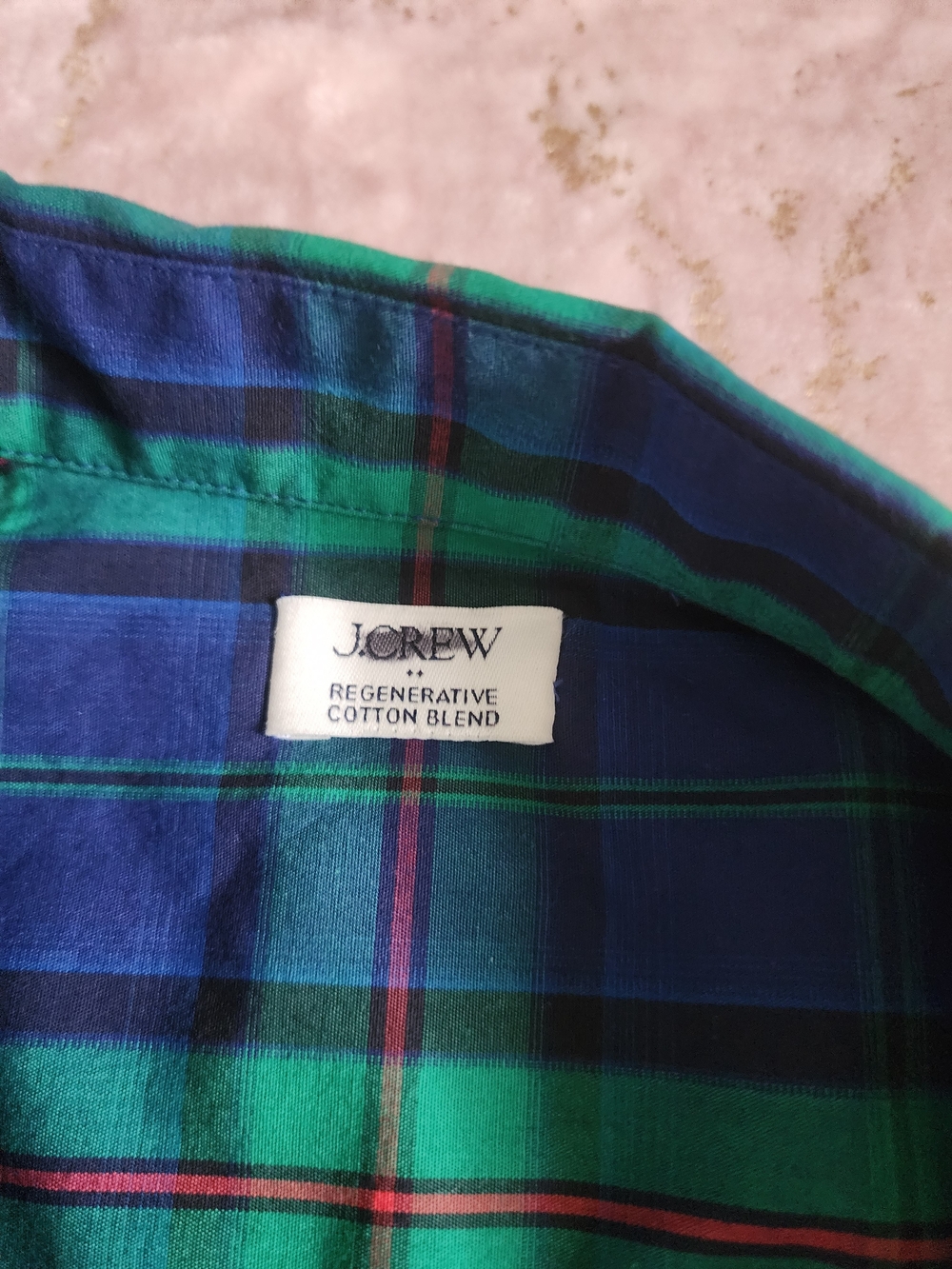 J CREW | Women's Green & Blue Plaid Button-Down Shirt - Picture 11 of 13